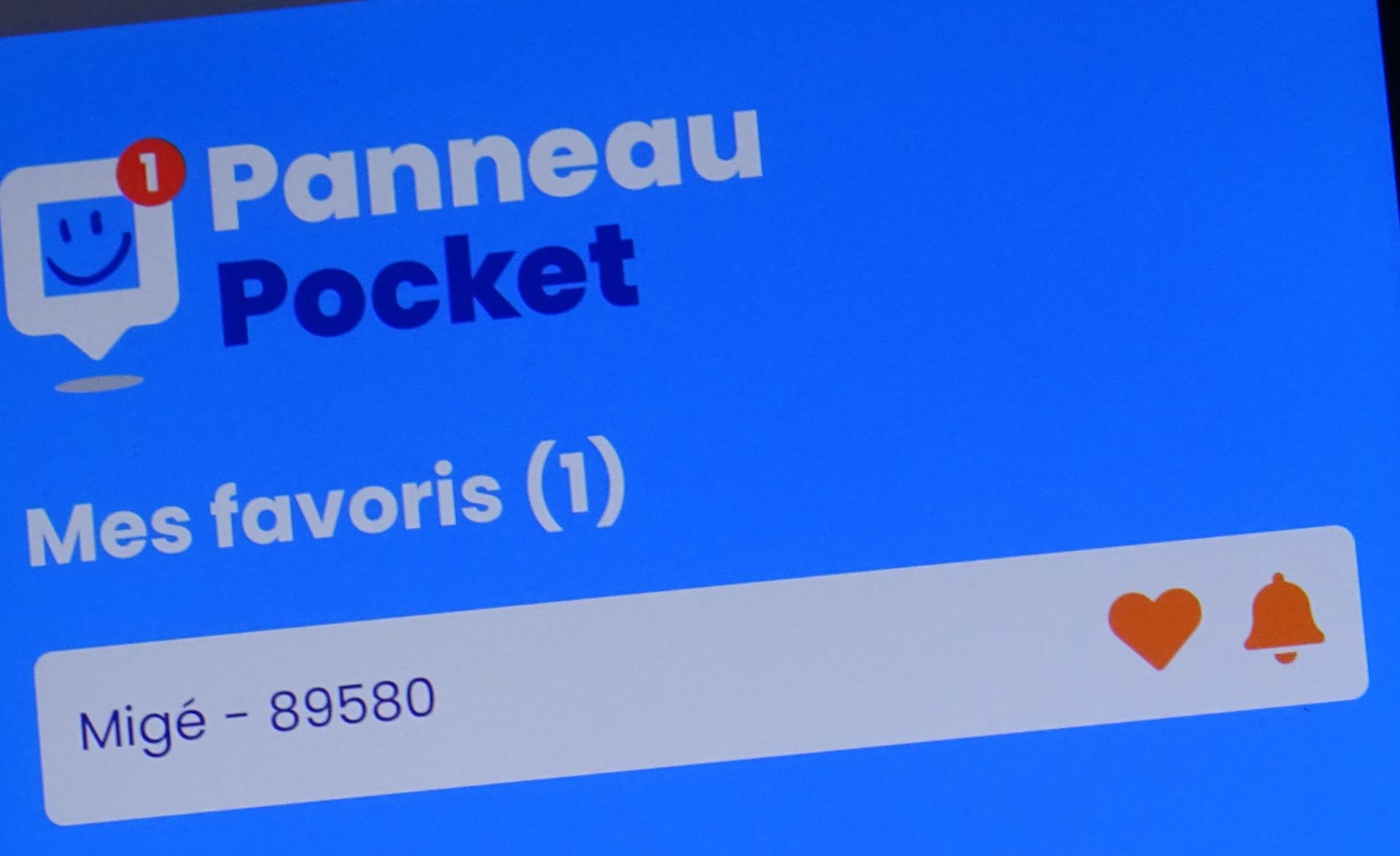 Panneau Pocket